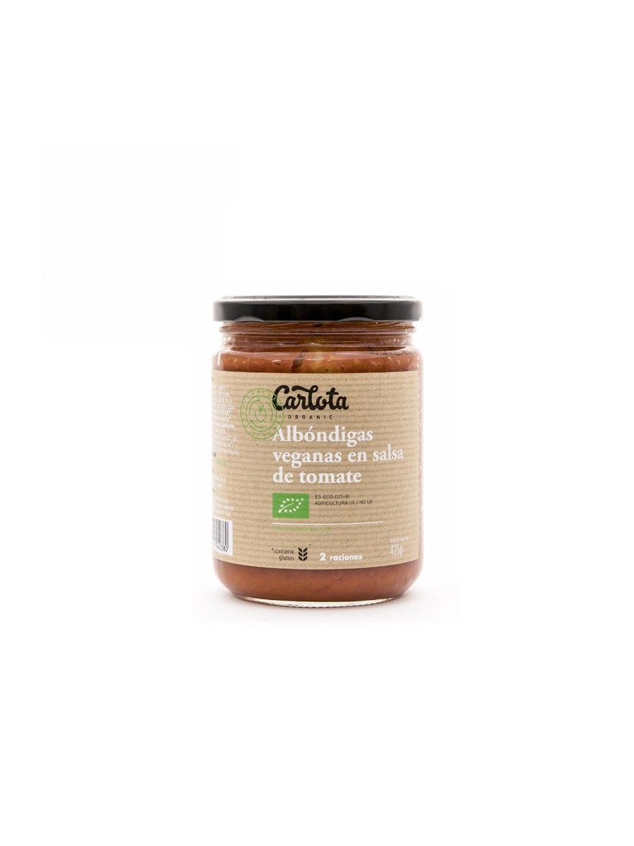 Albóndigas veganas en salsa de tomate Eco 425g Carlota Organic.&nbsp;5,00€