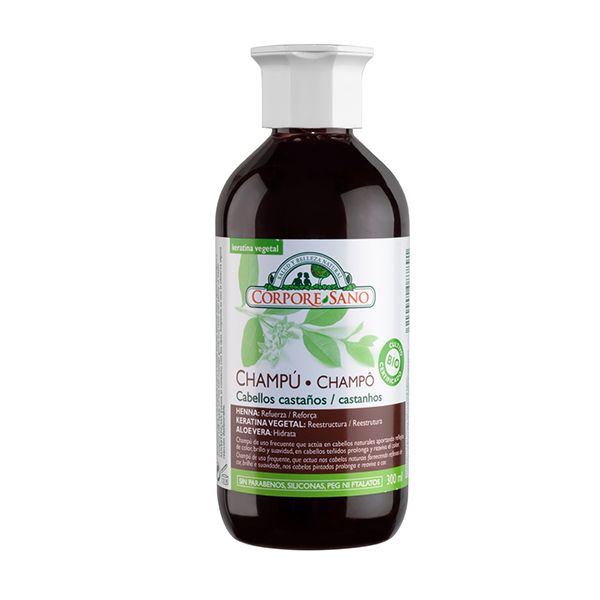 CHAMPU HENNA CASTAÑO BIO 300 Ml.&nbsp;12,90€