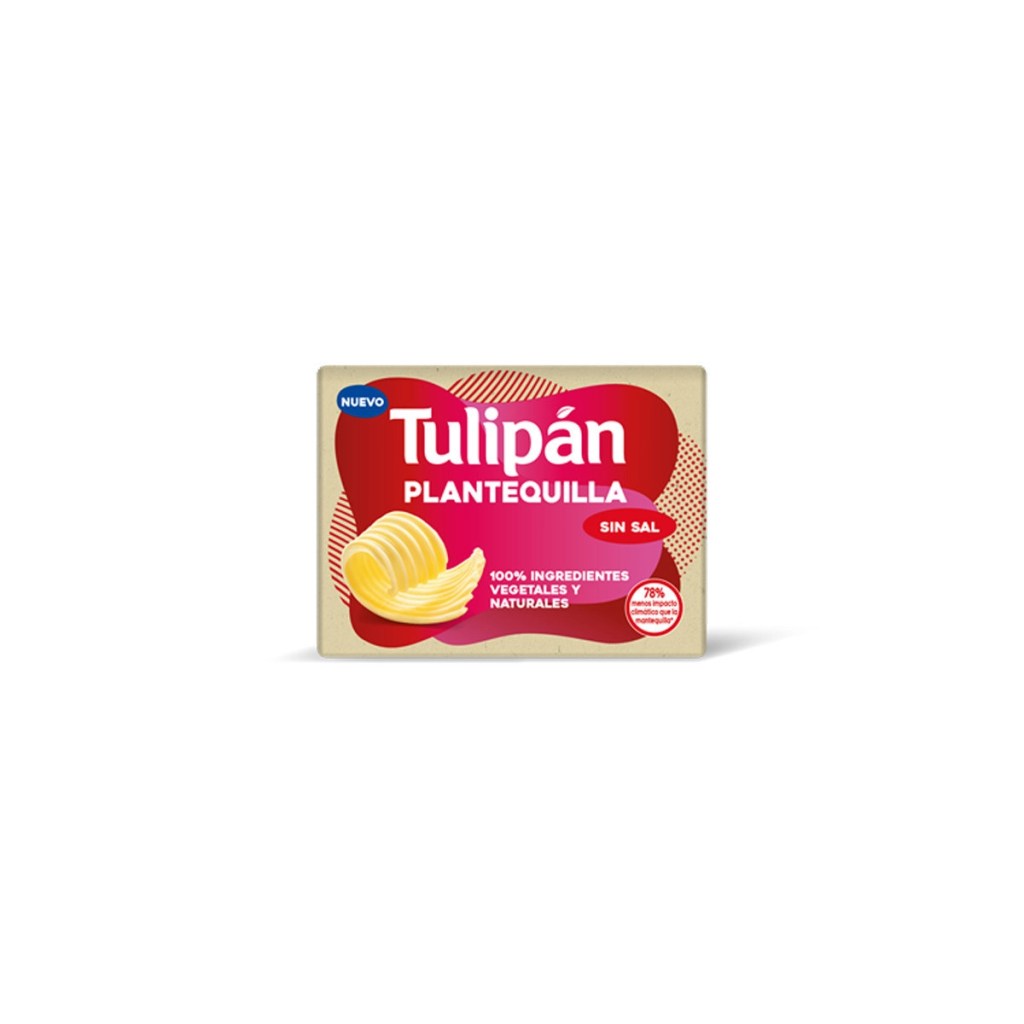 Plantequilla Bloque sin sal vegetal 250gr Tulipan.&nbsp;3,00€