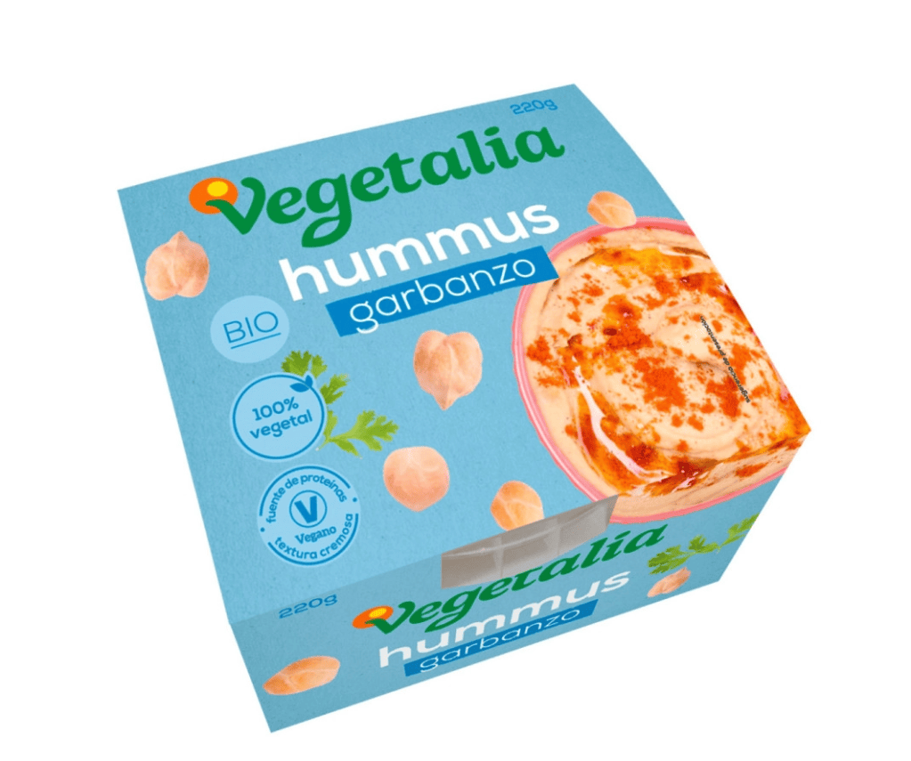 Humus de garbanzo fresco Bio 220g Vegetalia.&nbsp;4,30€